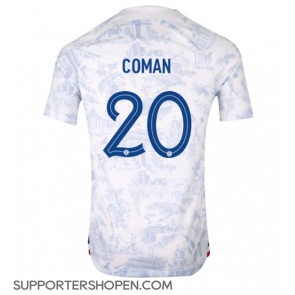 Frankrike Kingsley Coman #20 Borta Matchtröja VM 2022 Kortärmad